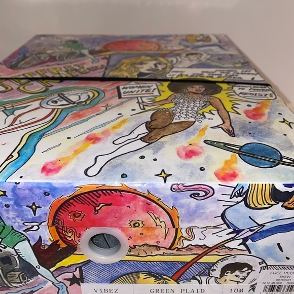 Free People Jeffrey Campbell Chunky Platform Sandal Britany Plaid Women 10M NEW - Picture 9 of 10